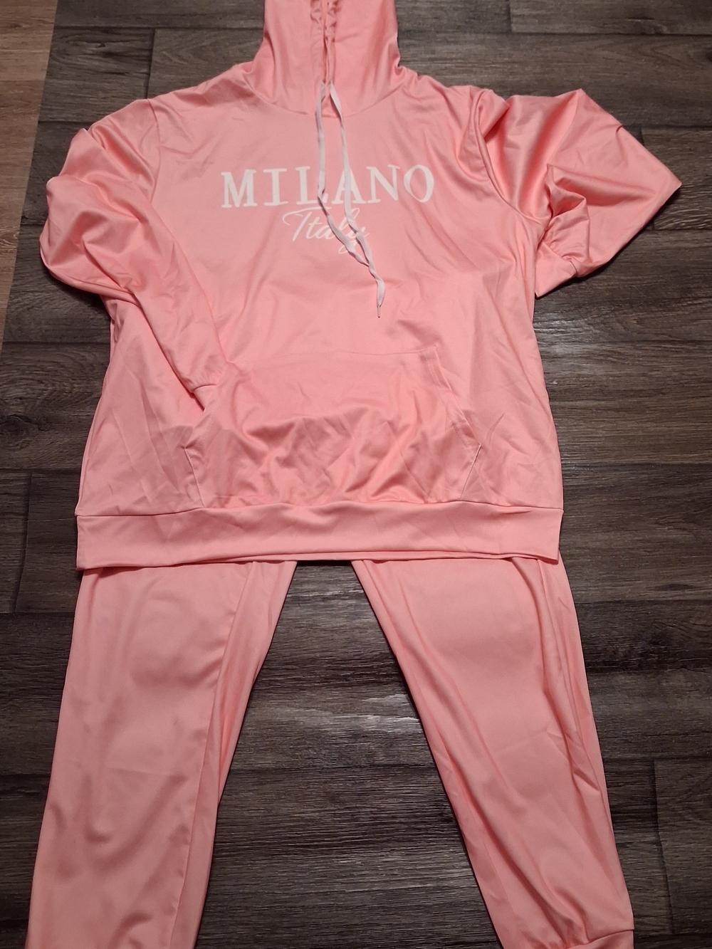 Milano Two-Piece Pink Hoodie & Jogger Lounge Set